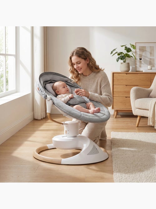 Sdraietta / altalena elettrica per bebè Emy di BEBE2LUXE Dondolio naturale - Kiabi