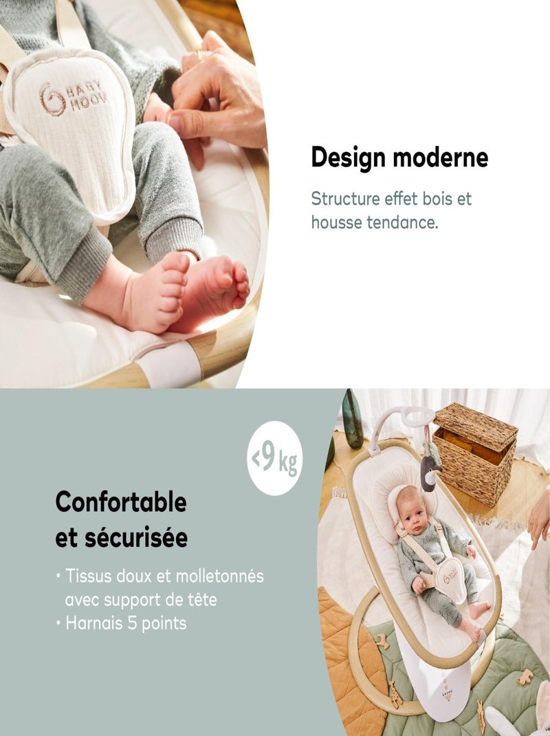 Sdraietta multifunzione e arco giochi Swoon Hoop, Sand 'Babymoov' Bianco - Kiabi
