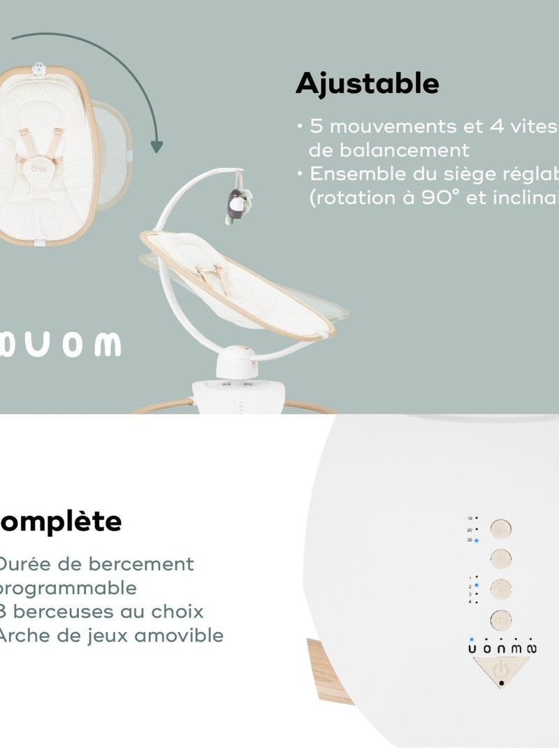 Sdraietta multifunzione e arco giochi Swoon Hoop, Sand 'Babymoov' Bianco - Kiabi