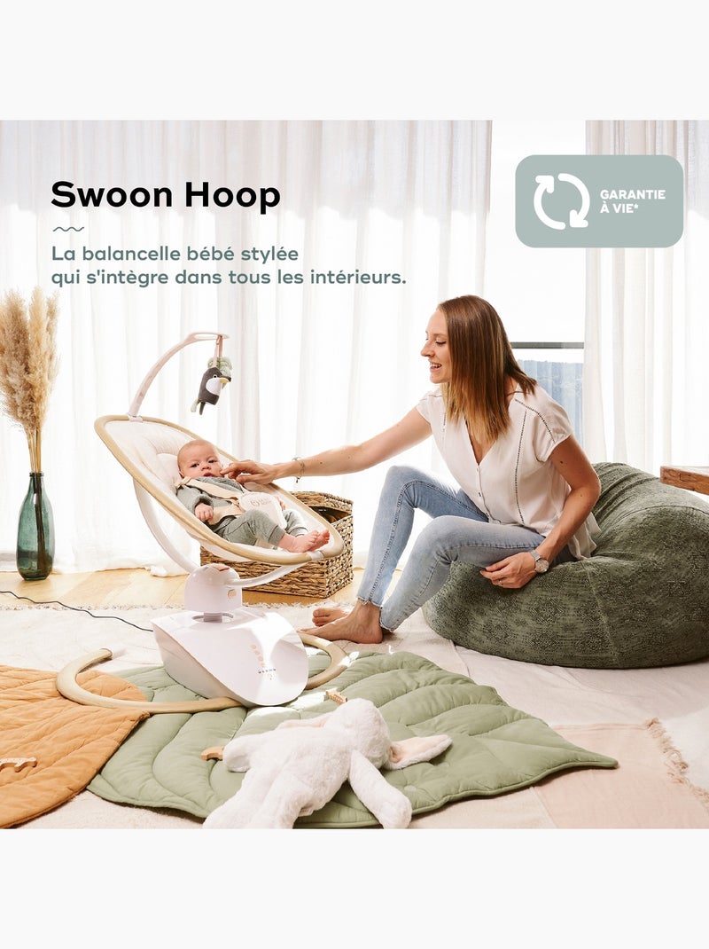 Sdraietta multifunzione e arco giochi swoon hoop, sand 'babymoov' Bianco - Kiabi