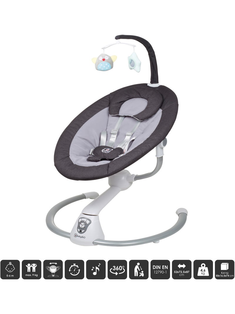 Sdraietta per neonati homey - babygo Bianco Grigio - Kiabi