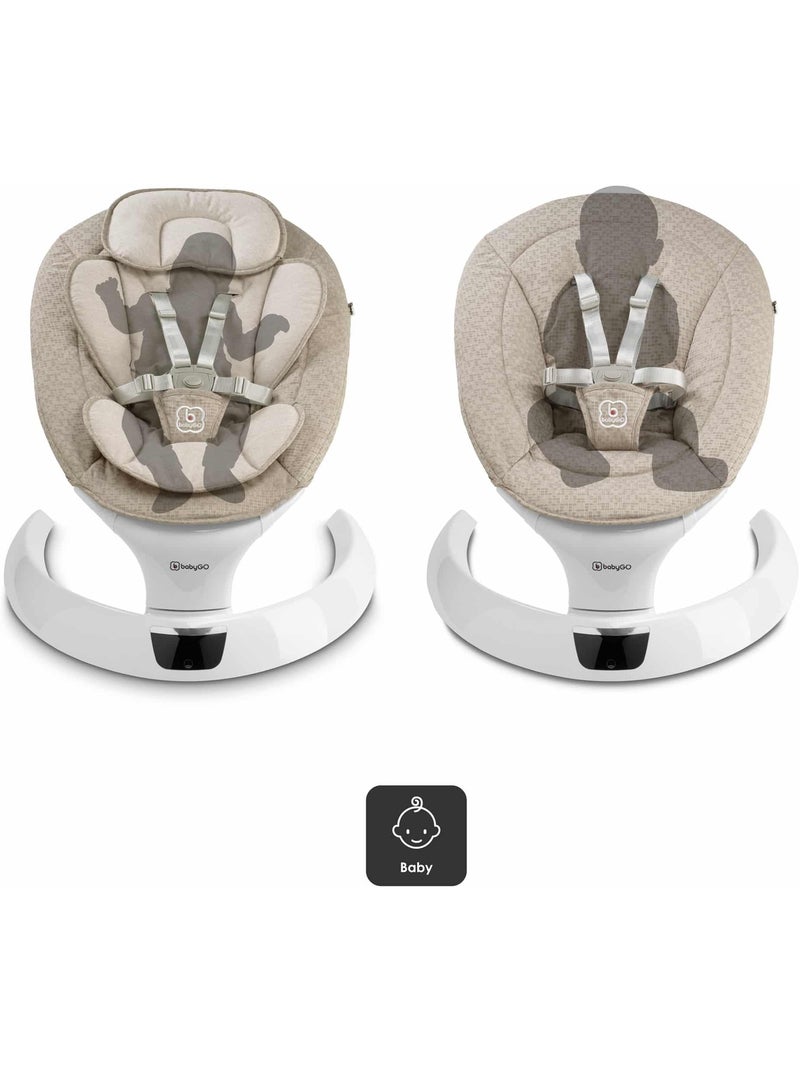 Sdraietta per neonati Swing - BabyGo Beige - Kiabi