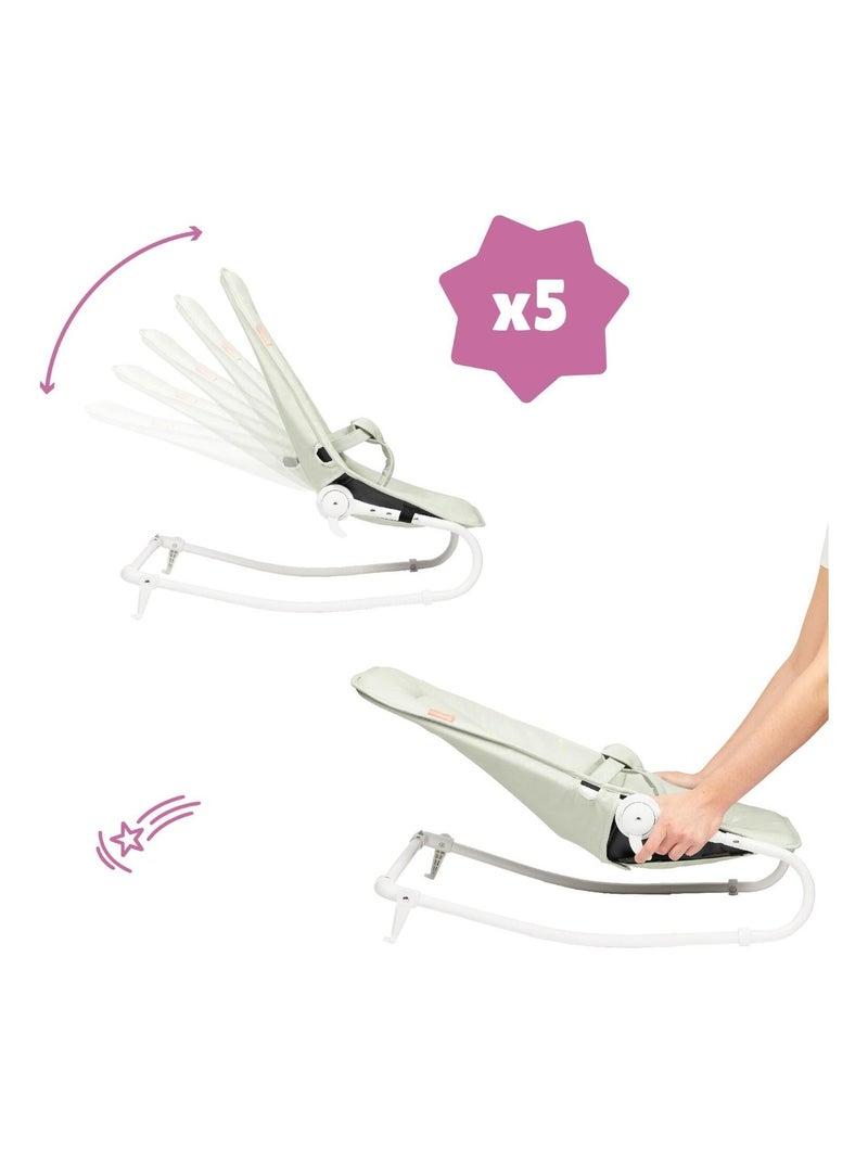 Sdraio pieghevole 2 in 1 multifunzionale con arco giochi, Lichen “Badabulle” Grigio - Kiabi