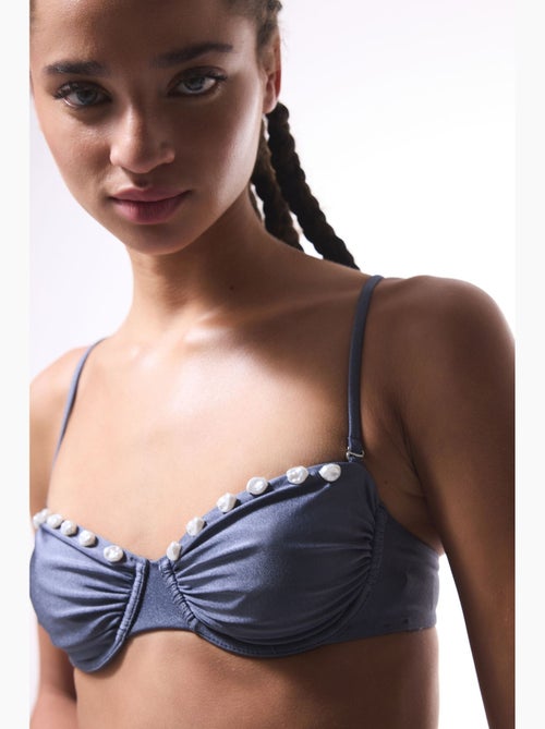 Seashell top bikini con ferretto penti - Kiabi Seashell top bikini con ferretto penti - Kiabi