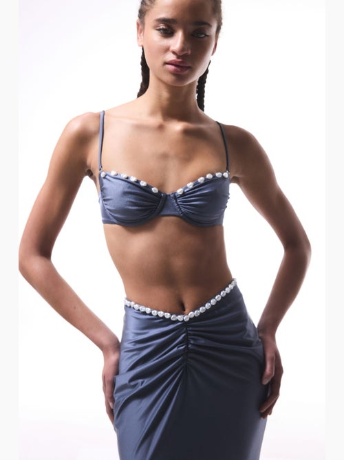 Seashell top bikini con ferretto penti - Kiabi Seashell top bikini con ferretto penti - Kiabi