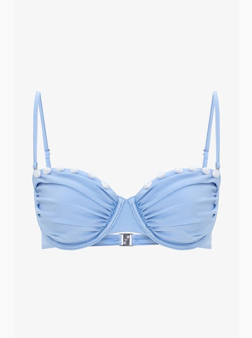 Seashell top bikini con perline e ferretto penti - Kiabi