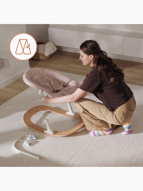 Sedia a dondolo per bambini LIONELO Celia - Ultraleggera - Fino a 9 kg - Movimento di dondolo natura - Kiabi