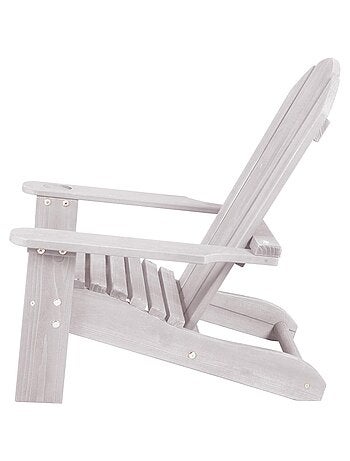 Sedia Adirondack per bambini in legno massello con portabicchieri "Roba Deck Chair