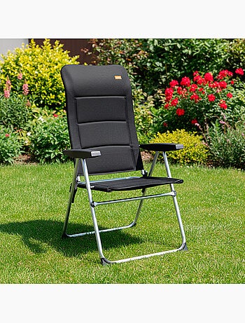 Sedia da giardino pieghevole imbottita multiposizione con schienale alto deluxe aktive