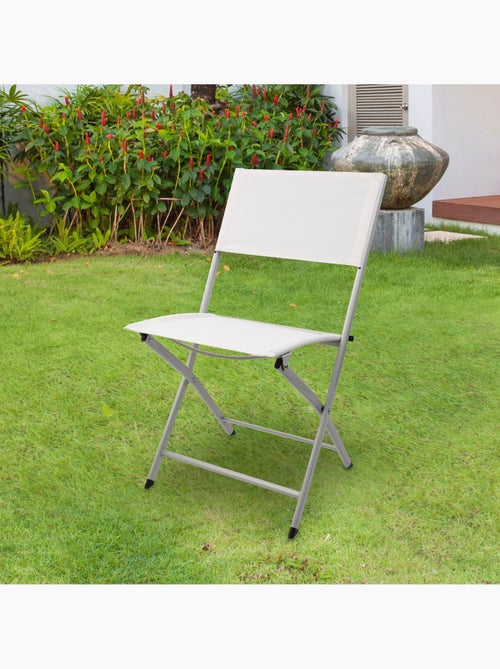 Sedia da giardino pieghevole in tessuto rinforzato aktive - Kiabi Sedia da giardino pieghevole in tessuto rinforzato aktive - Kiabi