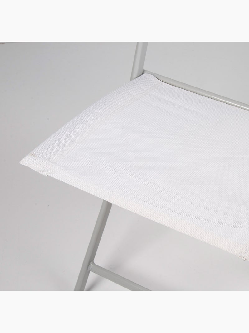 Sedia da giardino pieghevole in tessuto rinforzato aktive Bianco - Kiabi