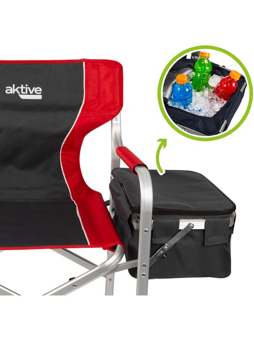 Sedia da regista da campeggio con tavolo e borsa termica aktive - Kiabi Sedia da regista da campeggio con tavolo e borsa termica aktive - Kiabi