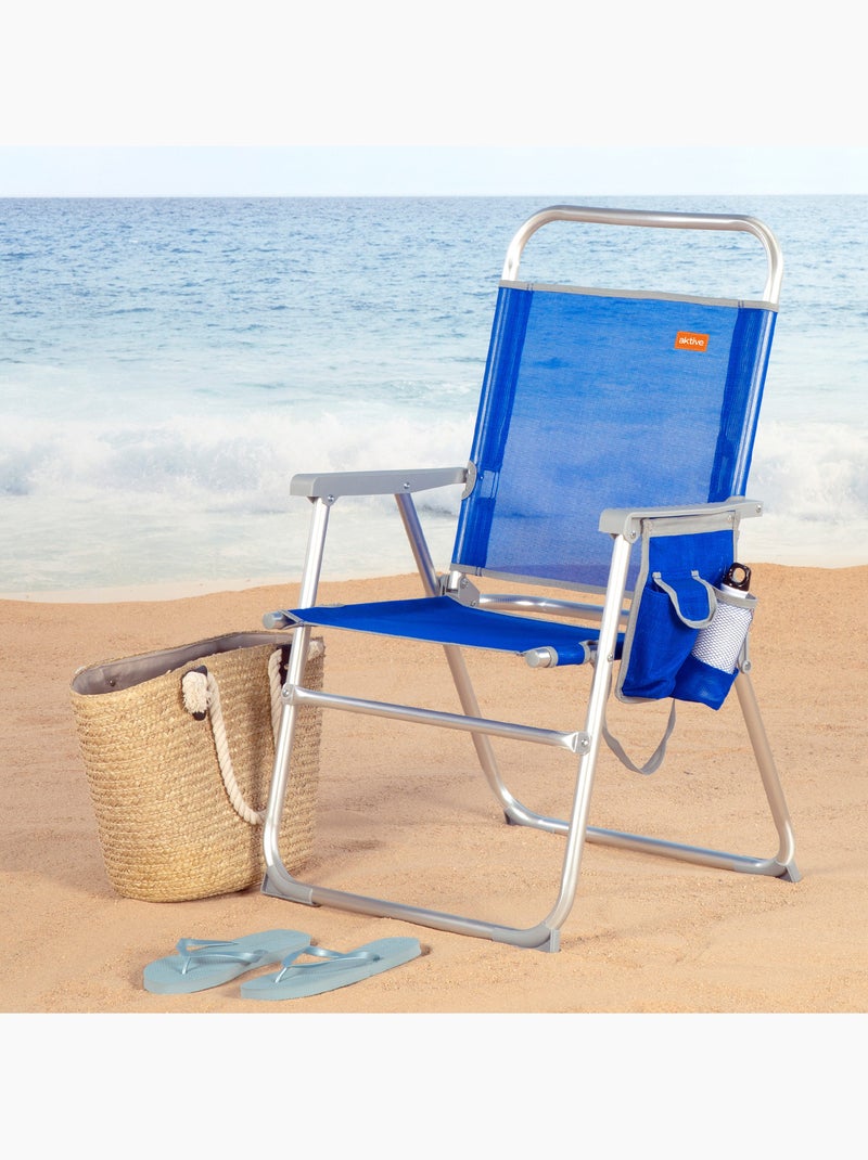 Sedia da spiaggia pieghevole fissa aktive spiaggia Blu - Kiabi