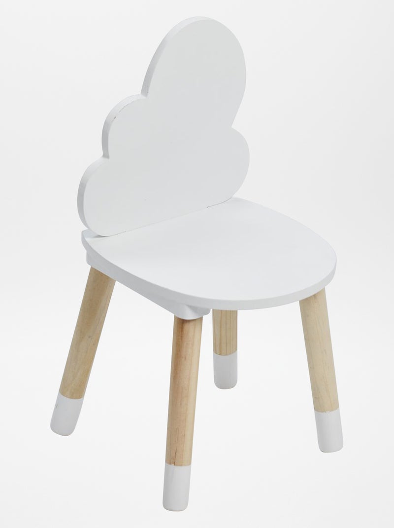 Sedia in legno a forma di nuvola BIANCO - Kiabi
