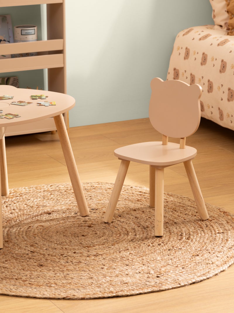 Sedia per bambini con schienale a forma di orsetto Marrone chiaro - Kiabi
