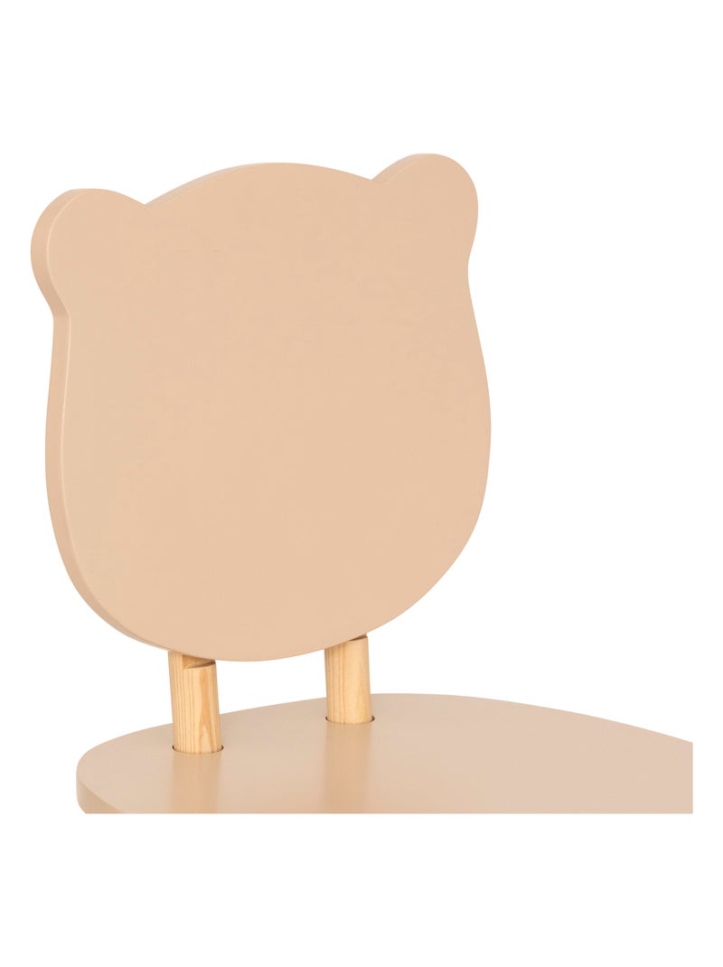 Sedia per bambini con schienale a forma di orsetto Marrone chiaro - Kiabi