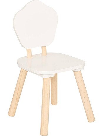 Sedia per bambini douceur bianca l23xp23xh47cm