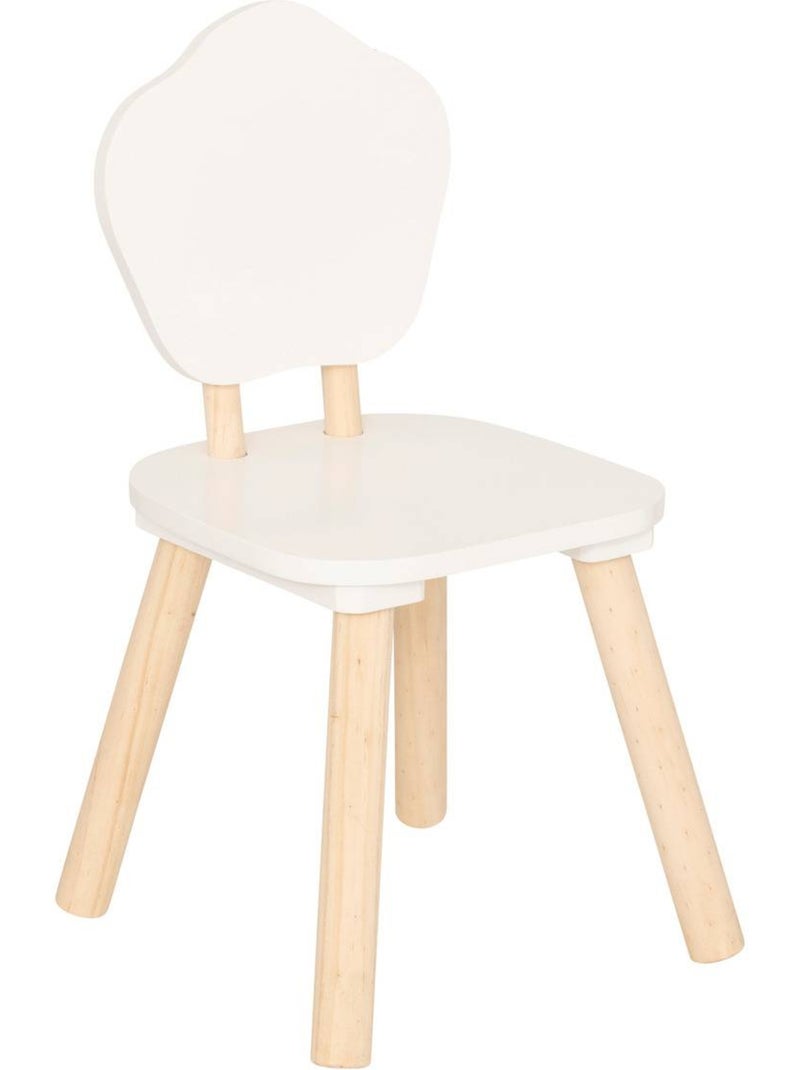 Sedia per bambini douceur bianca l23xp23xh47cm Bianco - Kiabi
