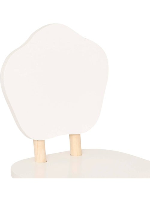 Sedia per bambini douceur bianca l23xp23xh47cm - Kiabi