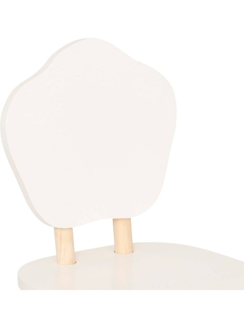 Sedia per bambini douceur bianca l23xp23xh47cm Bianco - Kiabi