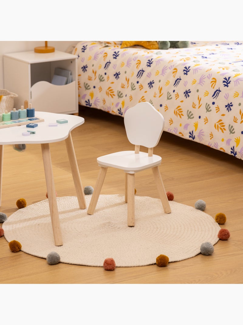 Sedia per bambini douceur bianca l23xp23xh47cm Bianco - Kiabi