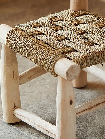 Sedia per bambini in legno japandi