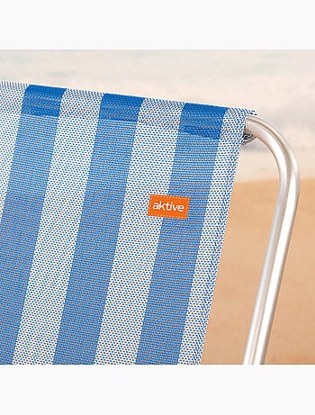 Sedia pieghevole fissa 44x45x76 cm in alluminio sailor aktive