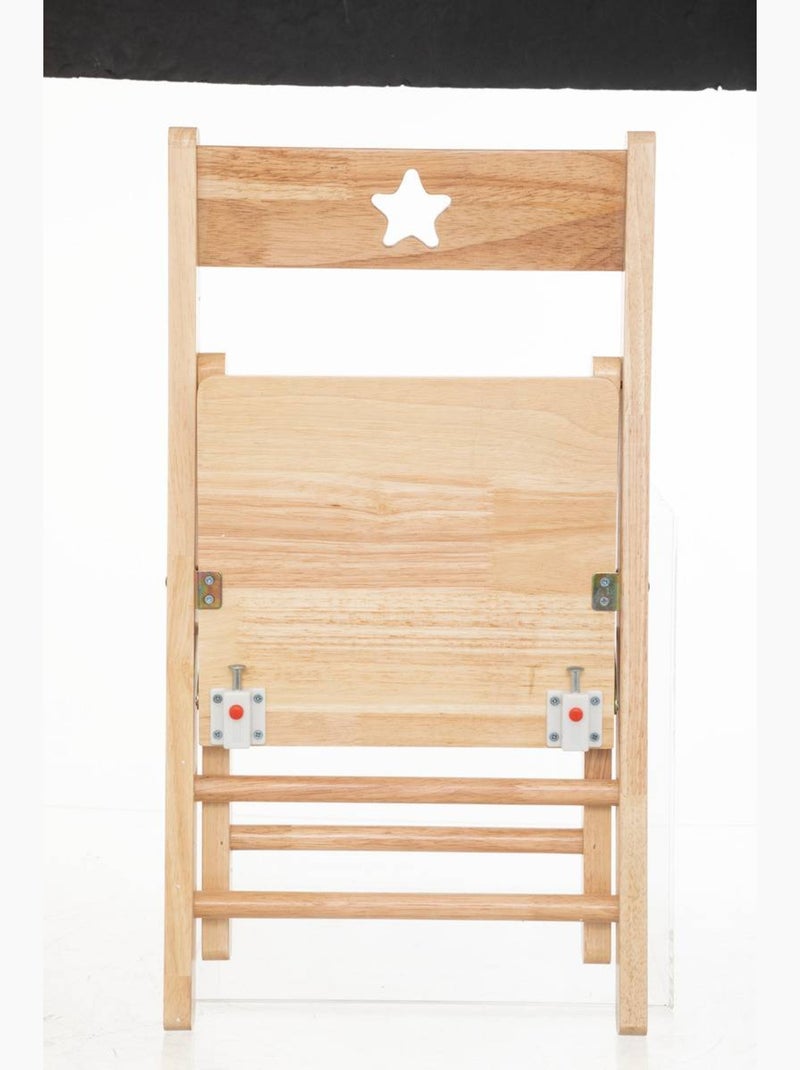 Sedia pieghevole per bambini in hevea naturale Beige - Kiabi