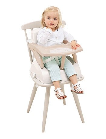 Seggiolone rialzatore per sedia 2-in-1 regolabile Thermobaby con vassoio rimovibile
