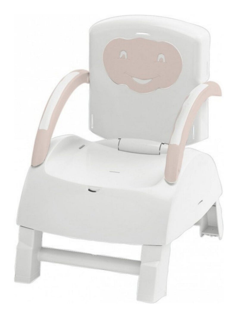 Sedia rialzata evolutiva 2-in-1 Thermobaby pieghevole con vassoio Marrone glacé - Kiabi