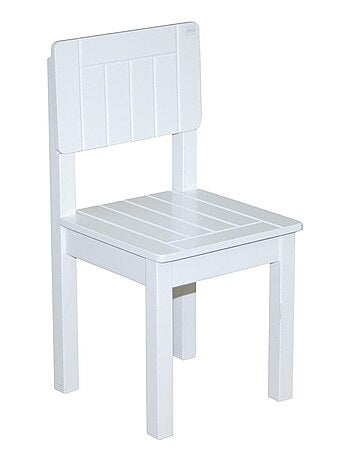 Sedia rustica per bambini in legno laccato bianco – da 2 a 10 anni "Roba