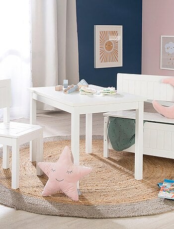 Sedia rustica per bambini in legno laccato bianco – da 2 a 10 anni "Roba