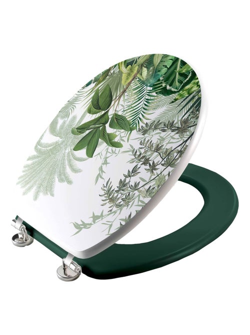 Sedile per WC con stampa tropicale e cerniere in metallo - Kiabi Sedile per WC con stampa tropicale e cerniere in metallo - Kiabi