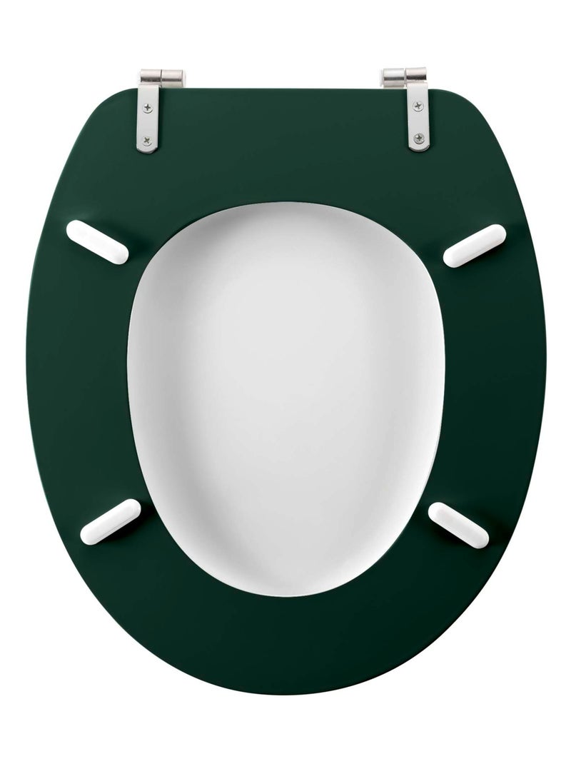 Sedile per WC con stampa tropicale e cerniere in metallo Verde - Kiabi