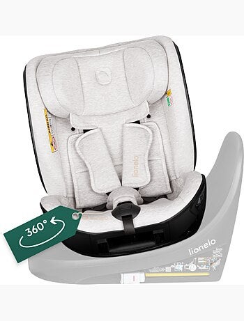 Seggiolino 40-105 cm LIONELO Moxie Next i-Size - ISOFIX - 0-4 anni - Tessuto in bambù