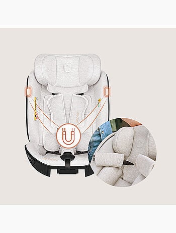 Seggiolino 40-105 cm LIONELO Moxie Next i-Size - ISOFIX - 0-4 anni - Tessuto in bambù