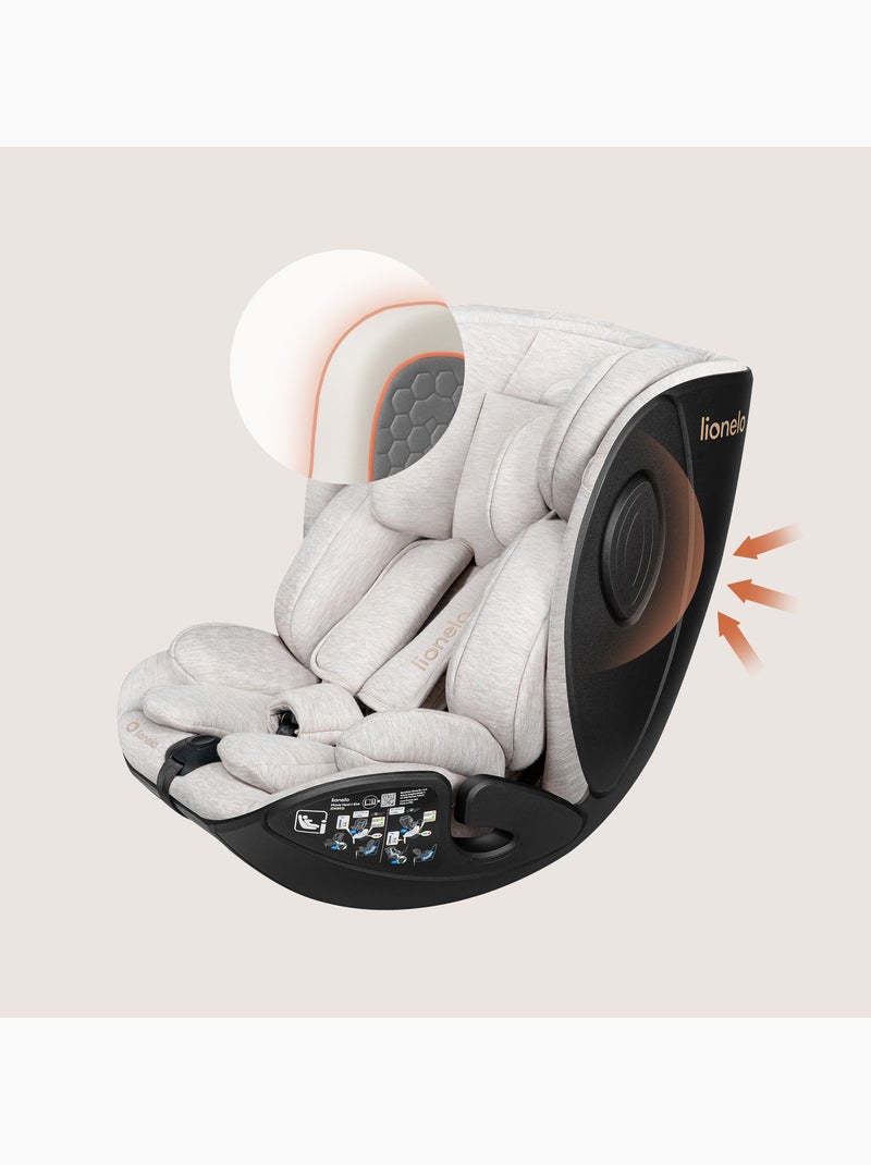 Seggiolino 40-105 cm LIONELO Moxie Next i-Size - ISOFIX - 0-4 anni - Tessuto in bambù Beige - Kiabi