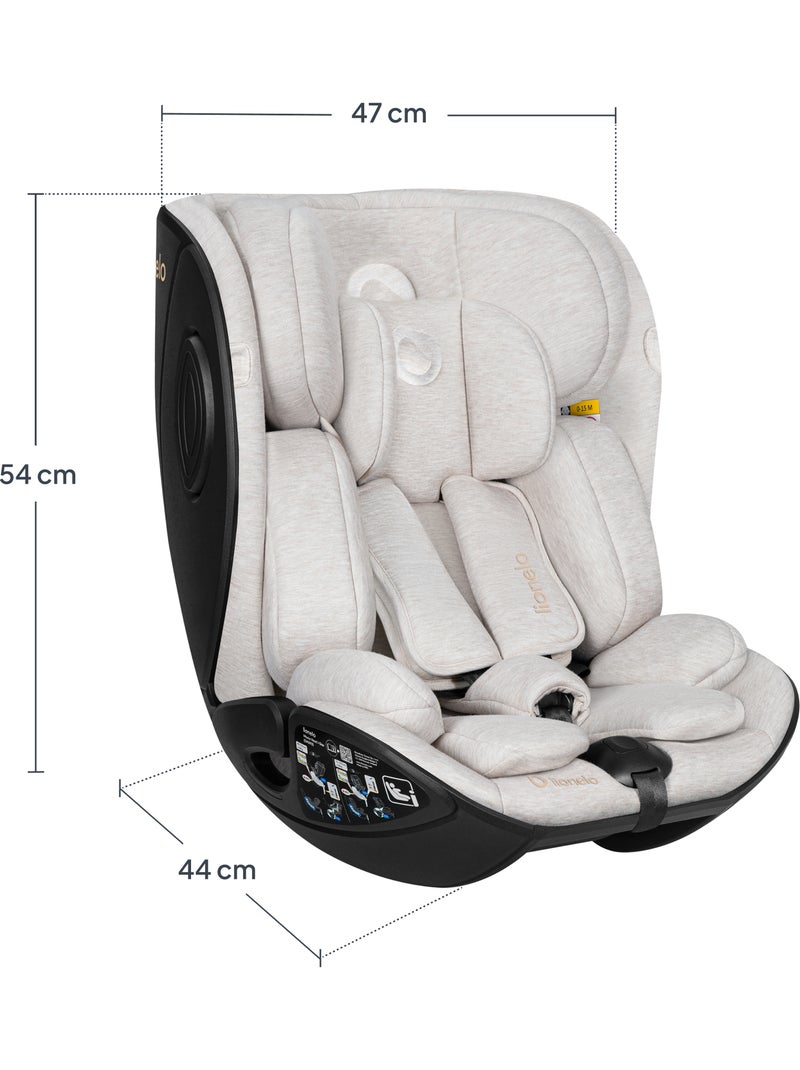 Seggiolino 40-105 cm LIONELO Moxie Next i-Size - ISOFIX - 0-4 anni - Tessuto in bambù Beige - Kiabi