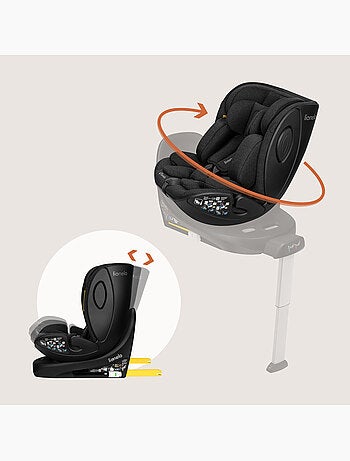 Seggiolino 40-105 cm LIONELO Moxie Next i-Size - ISOFIX - 0-4 anni - Tessuto in bambù