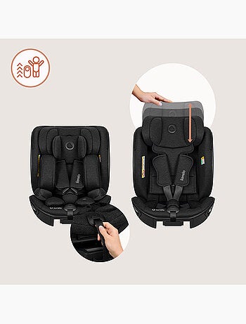 Seggiolino 40-105 cm LIONELO Moxie Next i-Size - ISOFIX - 0-4 anni - Tessuto in bambù