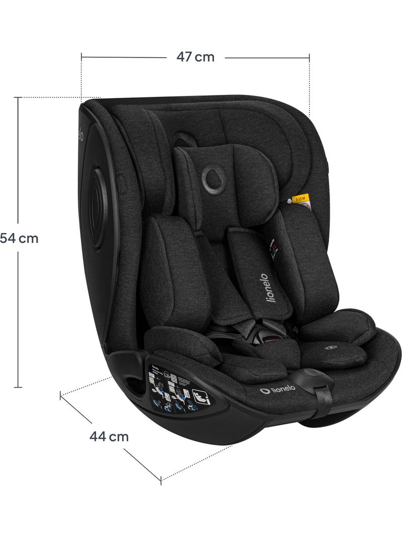 Seggiolino 40-105 cm LIONELO Moxie Next i-Size - ISOFIX - 0-4 anni - Tessuto in bambù Nero - Kiabi