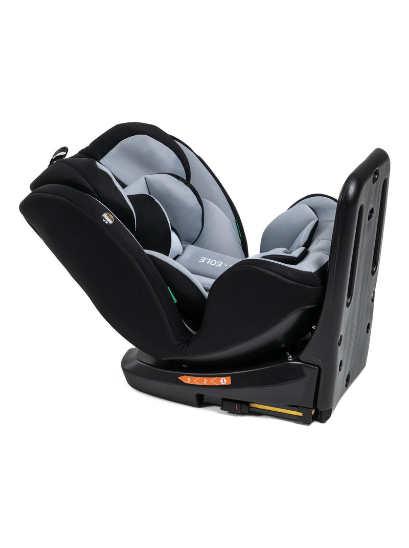 Seggiolino auto - girevole a 360° - Taglia I 40-150 cm - Gruppo 0+/1/2/3 - Isofix - EOLE Grigio antracite - Kiabi