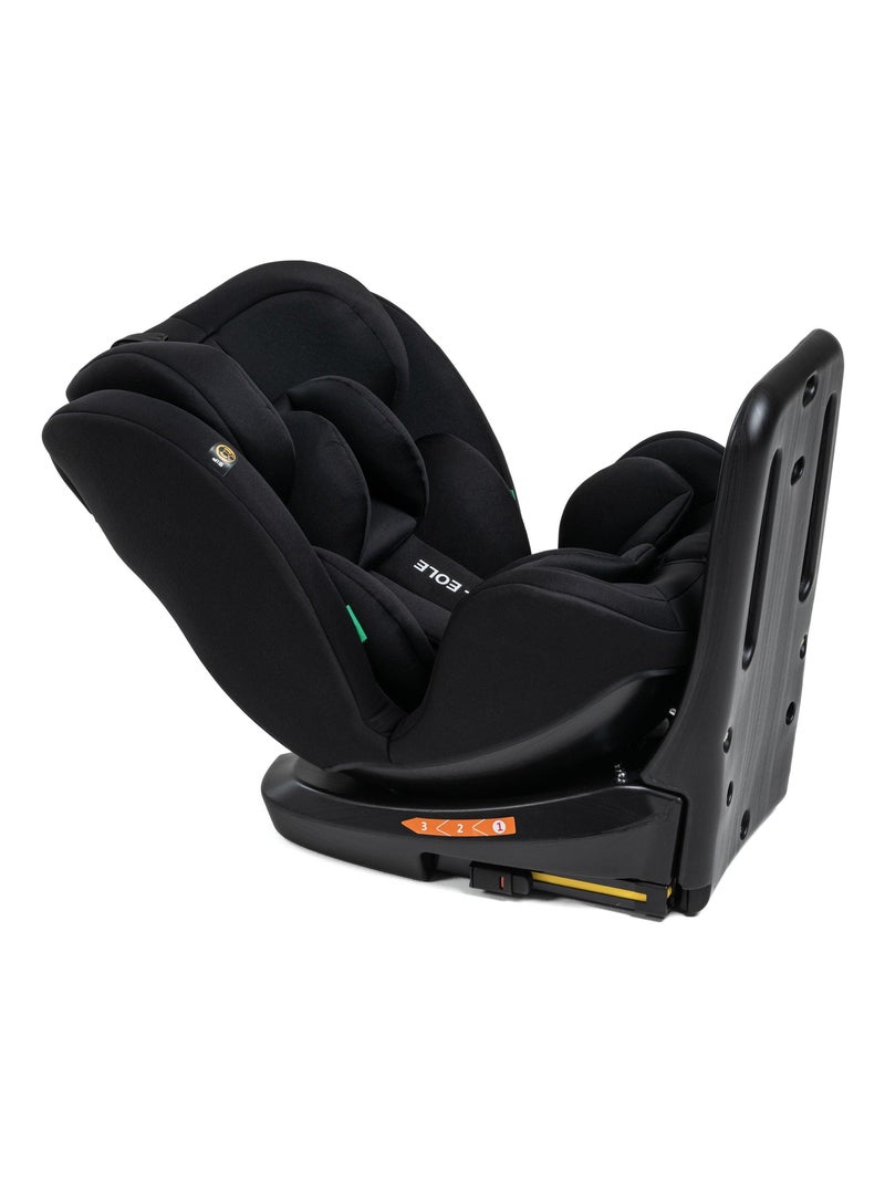Seggiolino auto - girevole a 360° - Taglia I 40-150 cm - Gruppo 0+/1/2/3 - Isofix - EOLE Nero - Kiabi