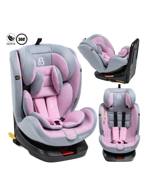 Seggiolino auto - girevole a 360° - Taglia I 40-150 cm - Gruppo 0+/1/2/3 - Isofix - EOLE - Kiabi