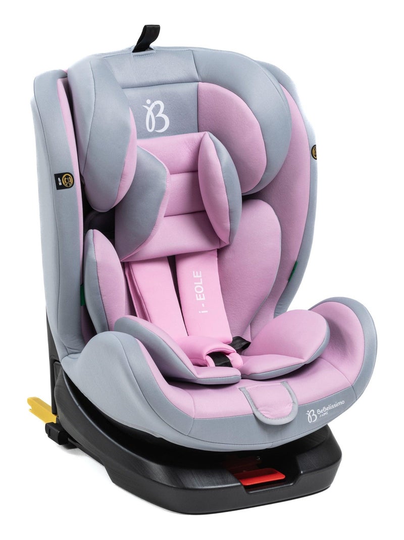 Seggiolino auto - girevole a 360° - Taglia I 40-150 cm - Gruppo 0+/1/2/3 - Isofix - EOLE Rosa - Kiabi