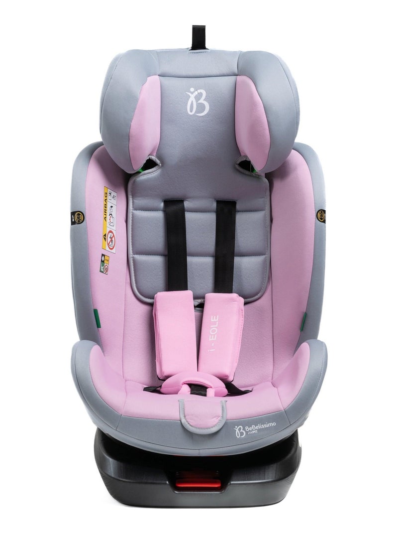 Seggiolino auto - girevole a 360° - Taglia I 40-150 cm - Gruppo 0+/1/2/3 - Isofix - EOLE Rosa - Kiabi