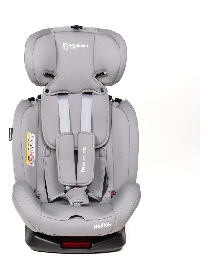 Seggiolino auto - girevole a 360° - Taglia I 40-150 cm - Gruppo 0+/1/2/3 - Isofix - Hellios Grigio argentato - Kiabi