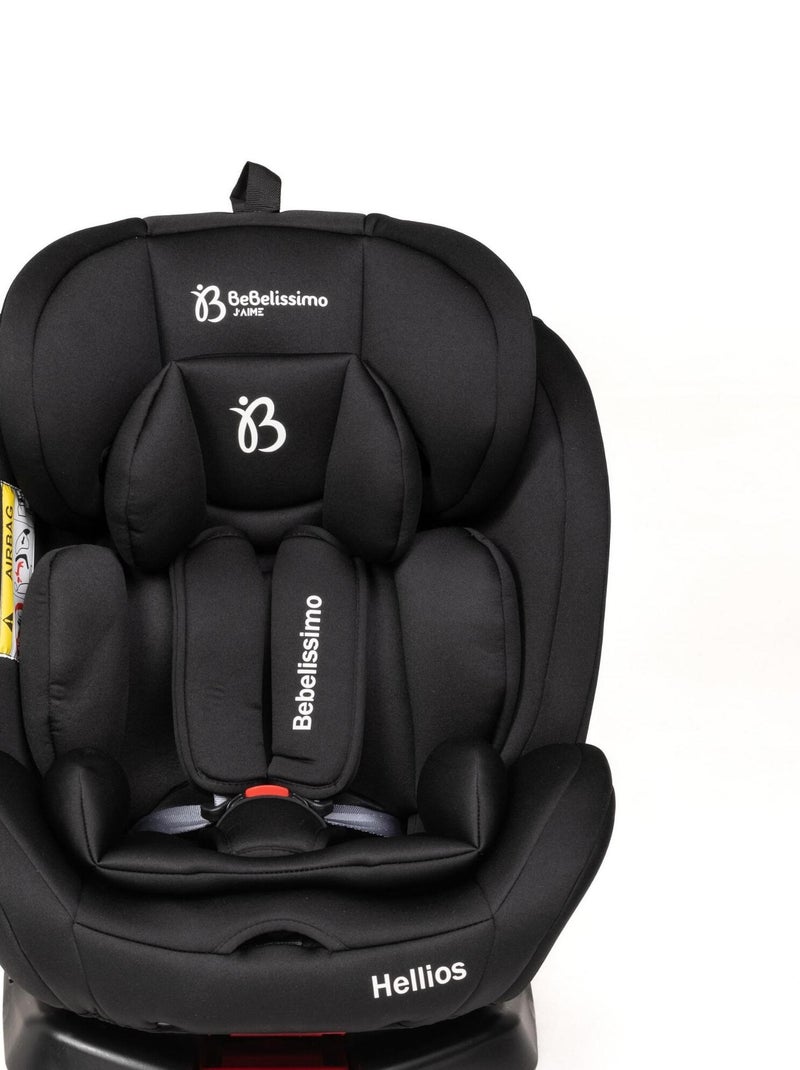 Seggiolino auto - girevole a 360° - Taglia I 40-150 cm - Gruppo 0+/1/2/3 - Isofix - Hellios Nero - Kiabi
