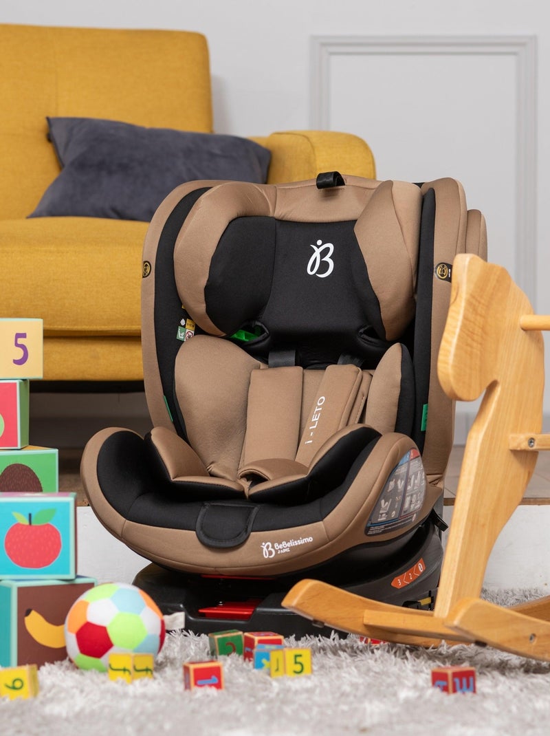 Seggiolino auto - girevole a 360° - Taglia I 40-150 cm - Gruppo 0+/1/2/3 - Isofix - Leto Beige - Kiabi