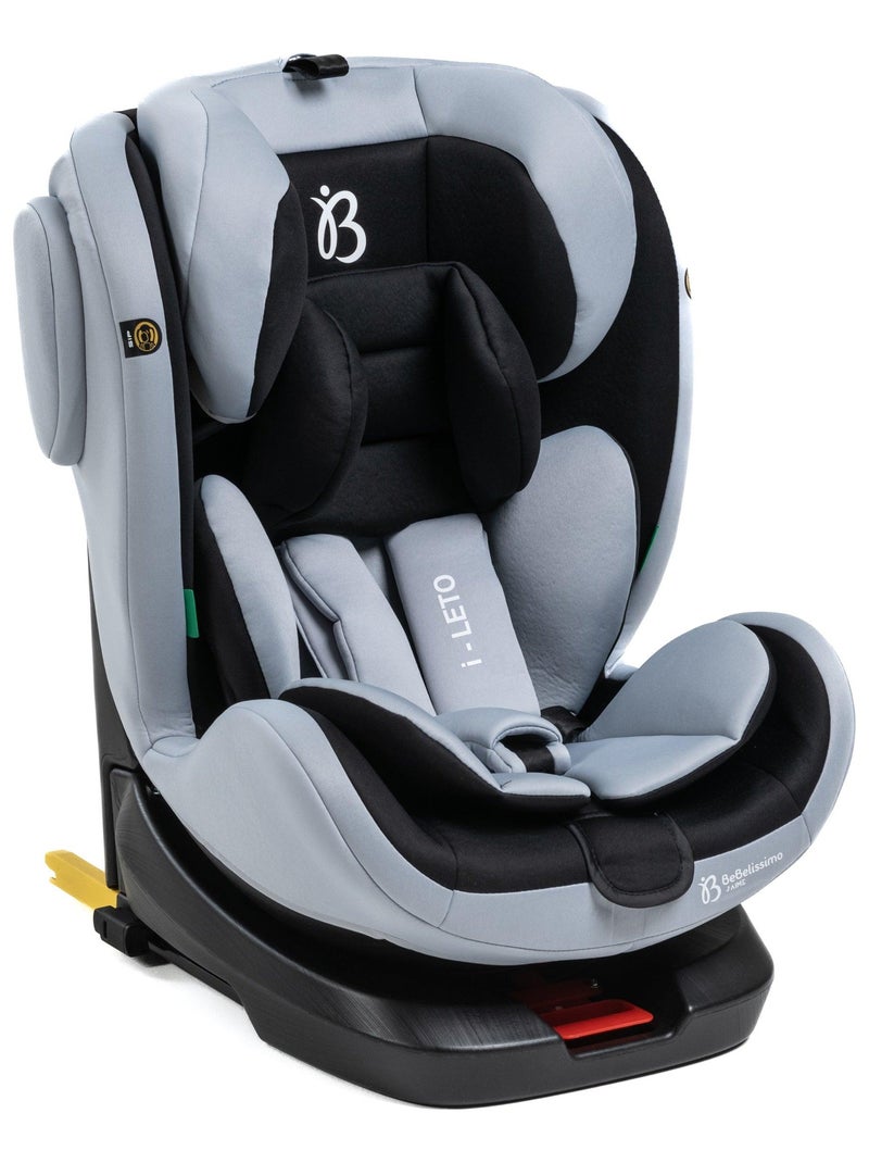 Seggiolino auto - girevole a 360° - Taglia I 40-150 cm - Gruppo 0+/1/2/3 - Isofix - Leto Grigio antracite - Kiabi